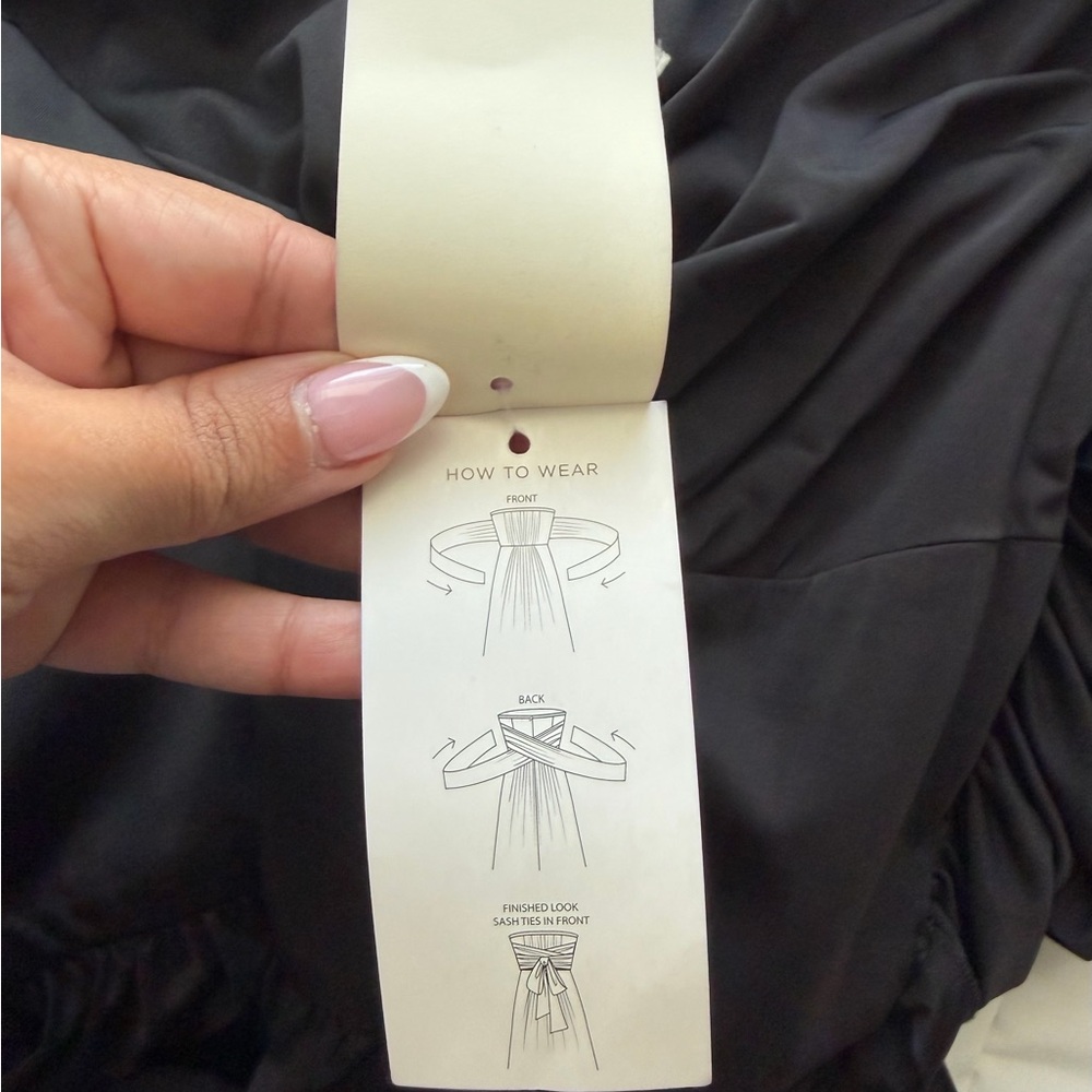 Black Sleeveless Maxi Gown Formal Event Minimalist Evening Dress Size 6 Gala 90s - Picture 11 of 13